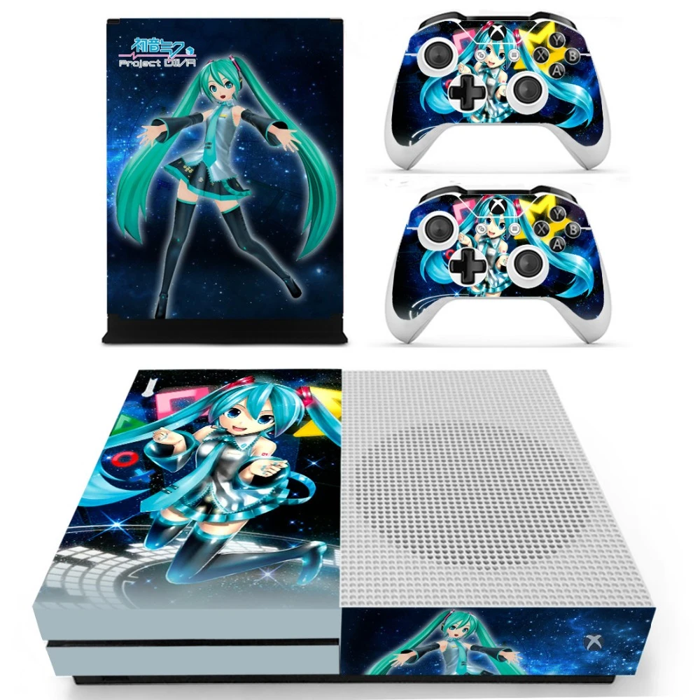 Hatsune Miku Project Diva Vinly Skin Sticker Decals For Xbox One S Console With Two Wireless Controller Skin Stickers Aliexpress