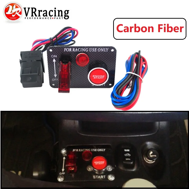 

VR RACING - Racing Car Electronics One Switch Kit Panel Engine Start Button toggle with accessory VR-QT312