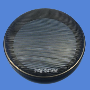 

For 6.5" inch Car Audio Speaker Conversion Net Cover Decorative Circle Metal Mesh Grille Protection 181mm #Black