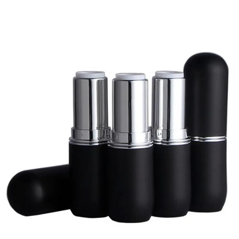 10 Pcs/lot Round Black Empty Lipstick Tubes Homemade DIY Lipstick