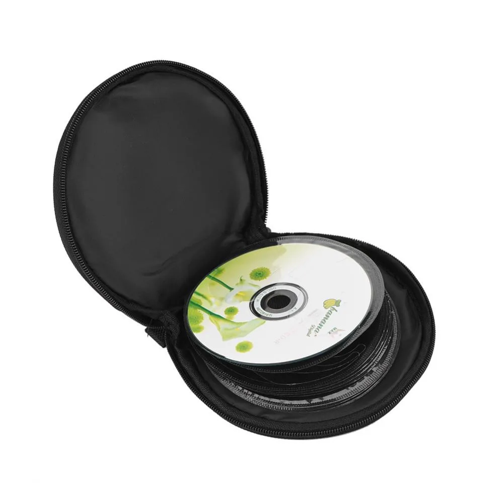 

4 Colours 20 Disc Portable Game CD Bag DISC Slots Clear Cover Storage DVD Bag