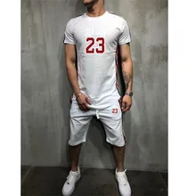 New Men's Sets T Shirts+pants Two Pieces Sets Casual Tracksuit Male Casual Tshirt Gyms Fitness trousers 2019 men Classic Brand New Men's Sets T Shirts+pants Two Pieces Sets Casual Tracksuit Male Casual Tshirt Gyms Fitness trousers 2019 men Classic Brand