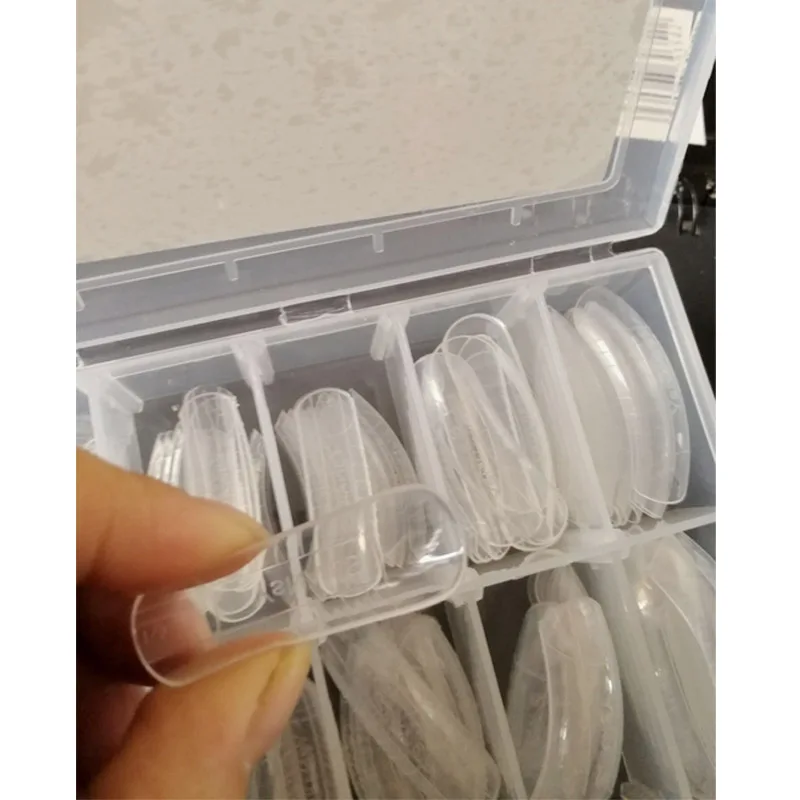“ Duplas com Linhas de 12 Prego Reutilizável Extensão Manicure Francês