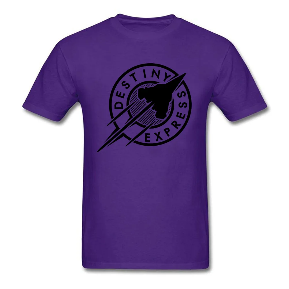 Printed T Shirt Wholesale O-Neck Destiny Express Pure Cotton Young Tops T Shirt Design Short Sleeve Tee Shirts Destiny Express purple