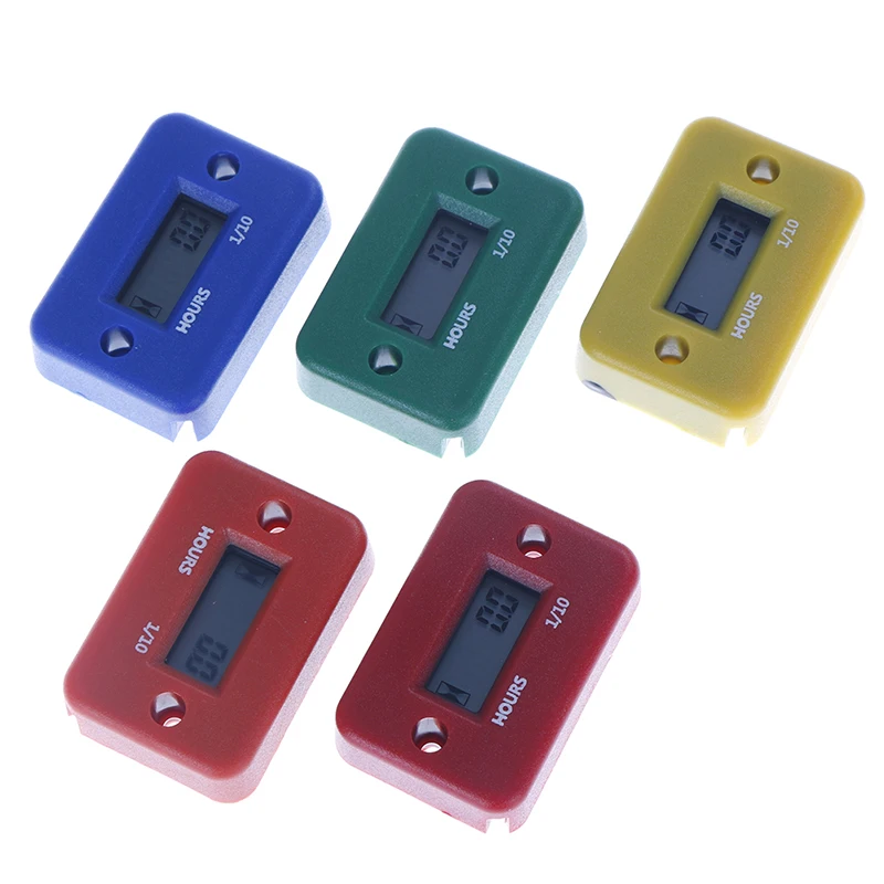 

LCD Inductive Hourmeter For Motorcycle ATV Snowmobile Marine Boat Engine Dirt Gas 5.4*3.5*1.4cm
