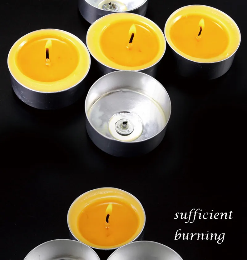 12 hours burning 32 pieces butter candles11
