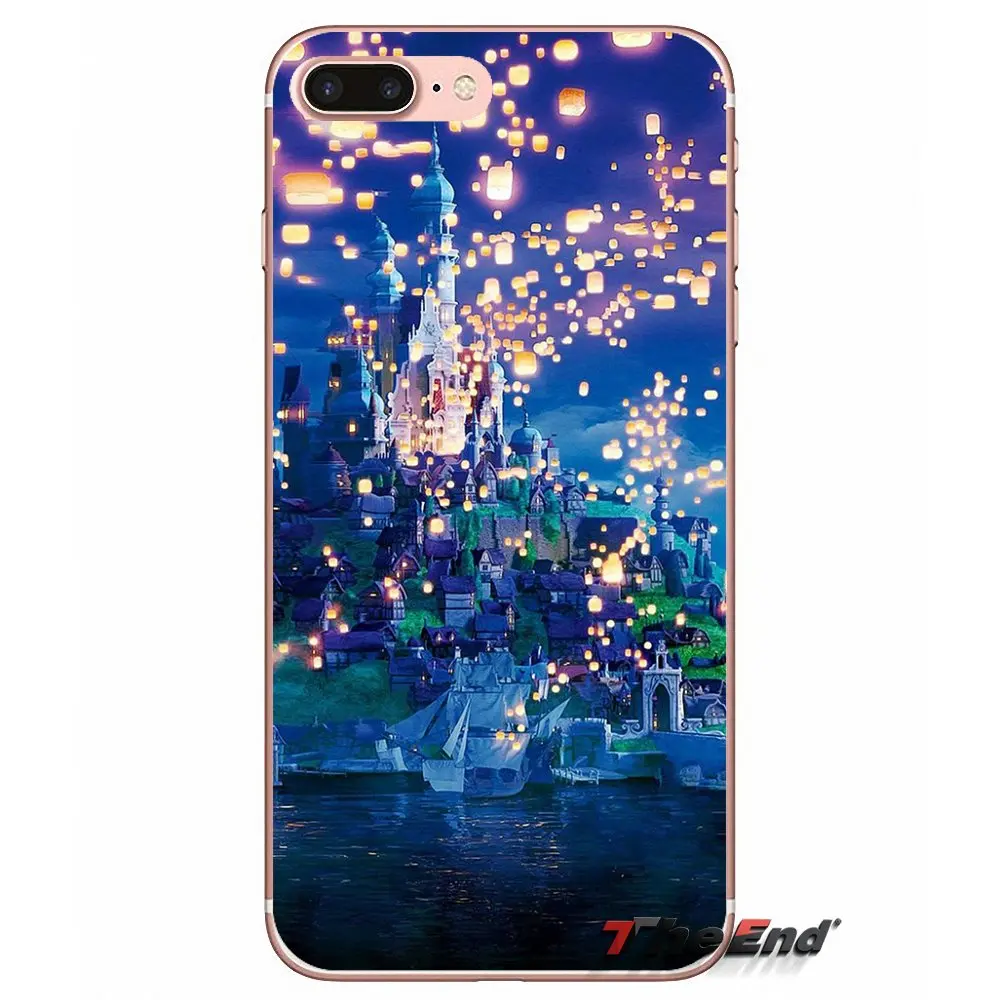 Мягкий чехол Золушки замка для Samsung Galaxy Note 3 4 5 Grand Core Prime S3 S4 S5 MINI S6 S7 edge S8 S9