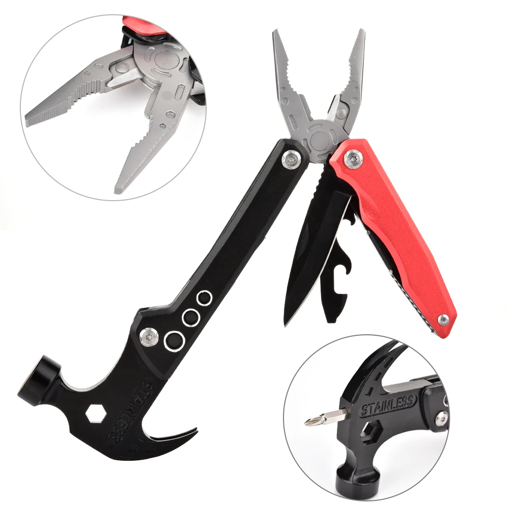 

12 in 1 Multi Plier Stainless Steel Multitool Wire Stripper Crimping tool Knife Cable Cutter