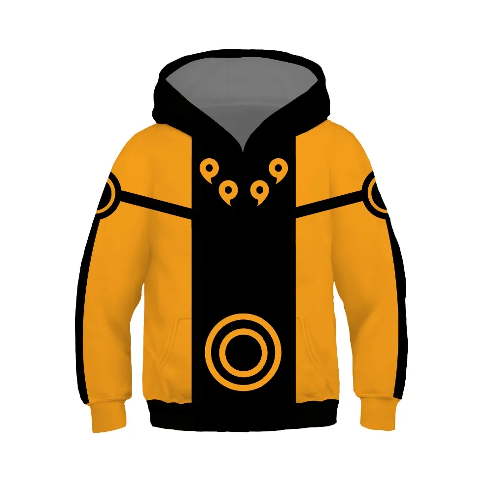 

Kids Anime Nine tail Naruto Cosplay Costumes Hoodies Children Boys Girls Cartoon Naruto Pullover Sweatshirt Spring Tops