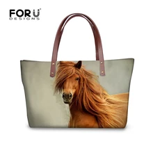 FORUDESGISNS Crazy 3D Horse женские модные рюкзаки Повседневная сумка через плечо вместительная сумка женская сумка-мессенджер