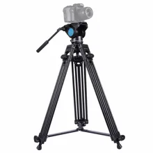 New Professional Video Camera Camcorder Tripod Kit with tripod Head Heavy Duty Camera Accessories Stand for DSLR/SLR/Cameras puluz heavy duty video camera tripod action fluid drag head with sliding plate for dslr
