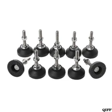 10 шт. Регулируемый токарный станок для ног тип резьбы выравнивание ног поворотное основание артикуляционное выравнивание ножек мебель Glide Pad M8 MAY28