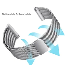 Смарт-часы Миланская Магнитная Петля из нержавеющей стали ремешок для Fitbit Versa july12