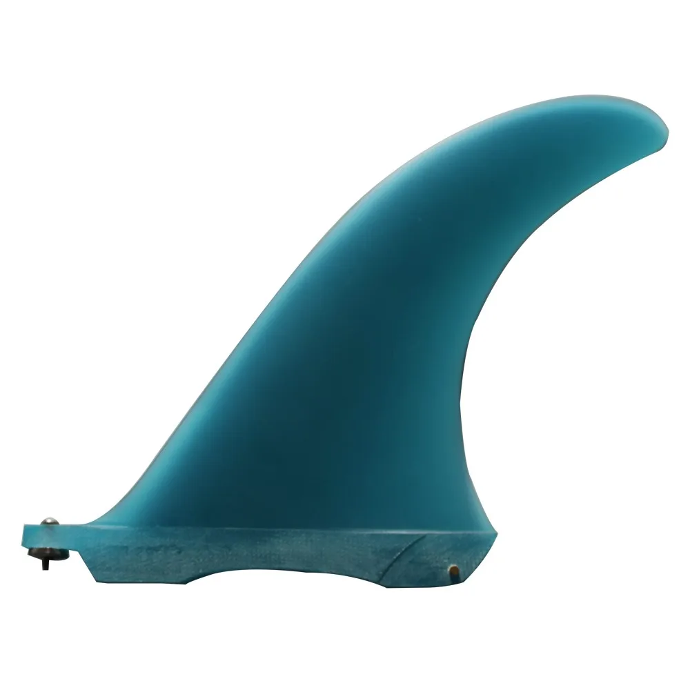 

Unique Curved Large Area Single Centre 9.5'' Blue Fiberglass Surfing Fins