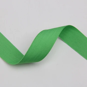

hot sale bright green color grosgrain ribbon tape 20mm