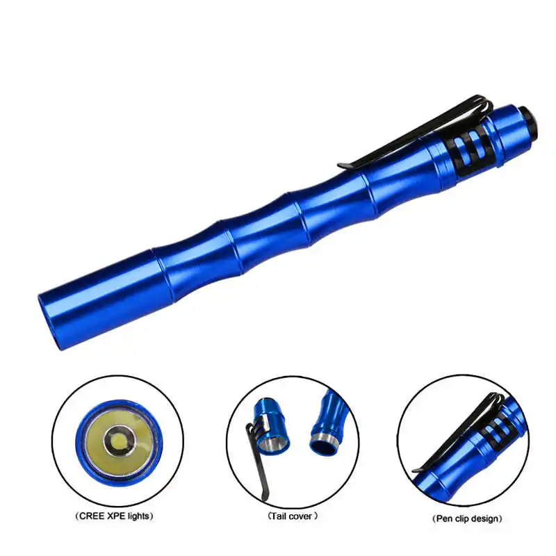  Super bright Tactical Mini Pen Pocket XP-E R2 LED 1000LM Flashlight Torch Fine powerful led flashlight lanterna bike #4S7 (14)