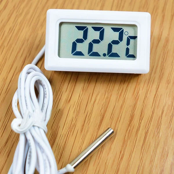 Цифровой термометр Прочный черный цвет измерительный прибор для холодильника цифровой термометр с ЖК-экраном дисплей цифровой термометр