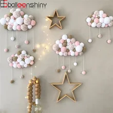 Buy Lovely Baby Toys Soft Wall Pendants Cotton Clouds Drops Decorative Wall Hanging For Baby Nursery Room Decoration Nordic Style Free Shipping