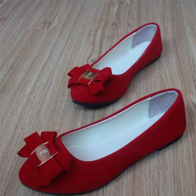 Лидер продаж; обувь больших размеров 41, 42, 43; женская повседневная обувь на плоской подошве; модная женская обувь с бантом; сезон весна-осень; zapatos mujer; WSH2349 - Цвет: Красный