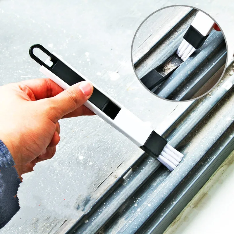 

Small Cleaning Brushes Windows Grooves Cleaner Window Screen Cleaning Tools Groove Cleaning Brushes with Dustpan