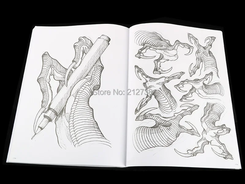 Newest Dragon Claws Tattoo Designs By Filip Leu Tattoo Book Body Art Design  Pattern Template Free Shipping-b5 - Tattoo Accesories - AliExpress
