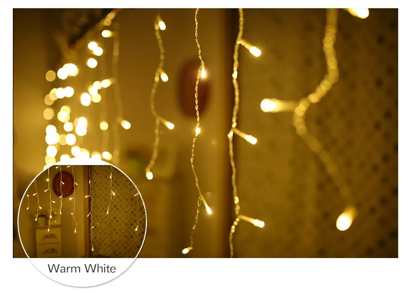 [DBF] 0,3-0,5 Droop 4M светодиодный гирлянда для занавесок, Рождественский светодиодный Сказочный свет для свадьбы/вечерние/занавески/крыши, украшение дома