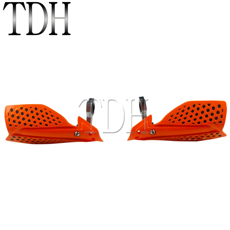 

Orange Motorcycle Hand Guards Handguard Protector Protection For Motocross Dirt Bike Pit Bike ATV Quads with 22mm 28mm Handbar