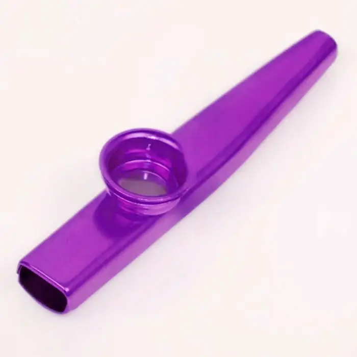Простой дизайн легкий kazoo алюминиевый сплав металл для гитара музыкальный инструмент для любителей музыки 12*2,5 см 6 цветов