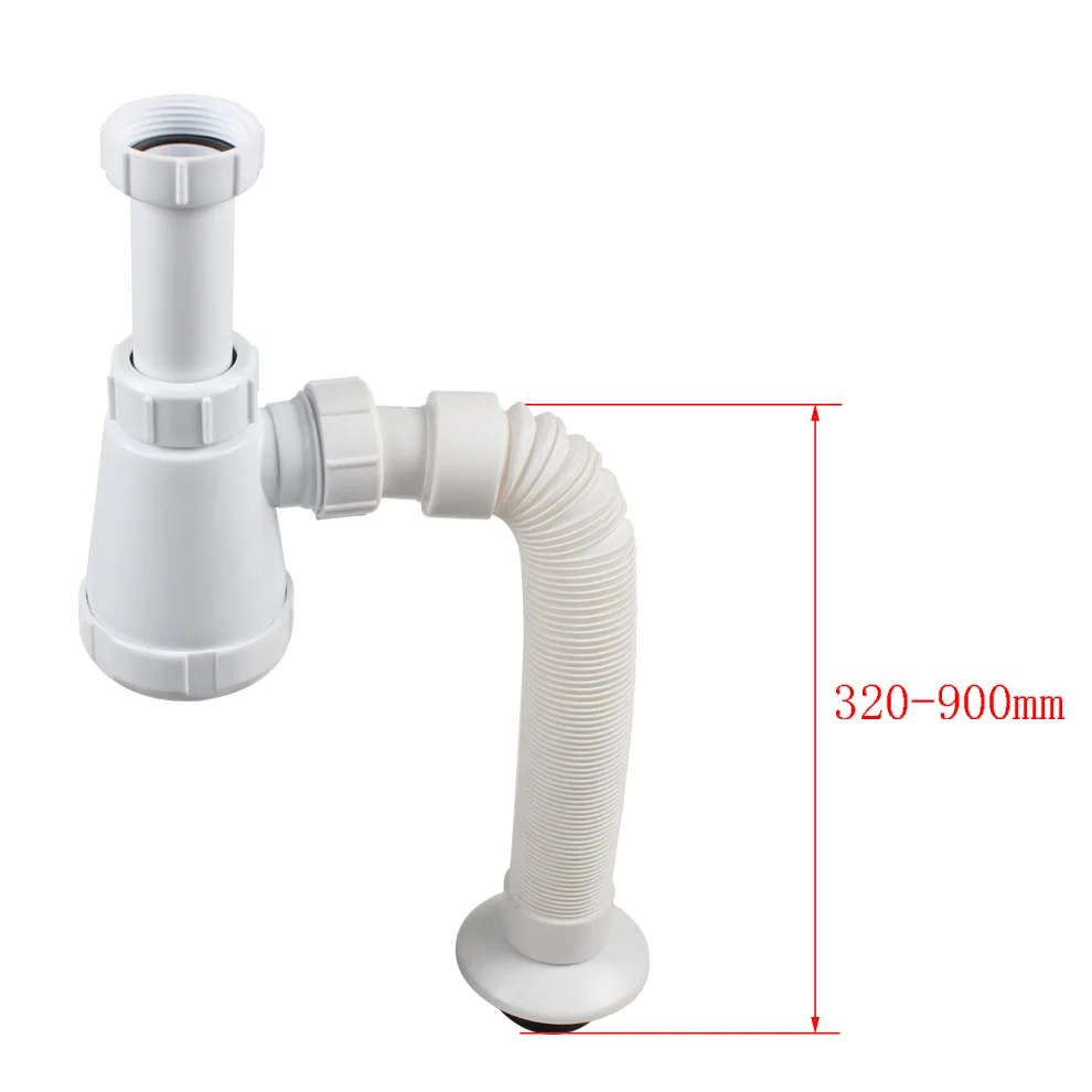 Talea White Bottle P Trap Waste Bathroom Floor Basin Sink Pipe Adjustable Height Basin Plumbing Hose Waste Water Drain Connector Plumbing Hoses Aliexpress