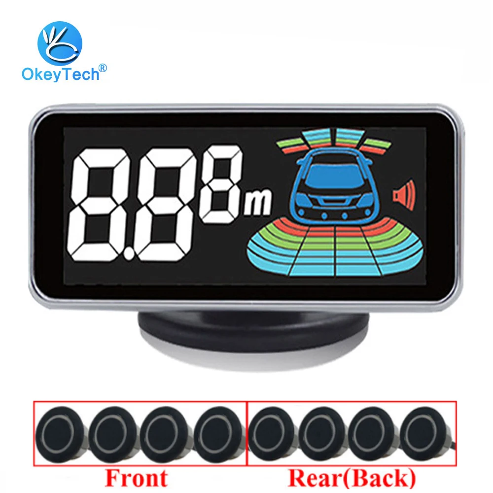 Buy OkeyTech Best 8 Sensors Car Parking Sensor Auto
