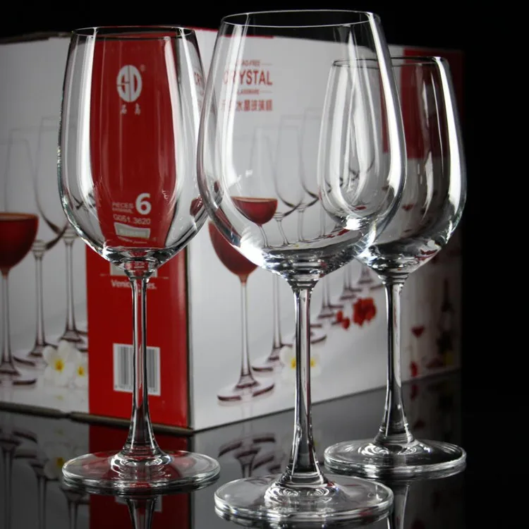 6 шт., европейский и американский прозрачный бокал для вина, бессвинцовое Хрустальное стекло, бордовое бокал для красного вина, большой бокал для живота оптом