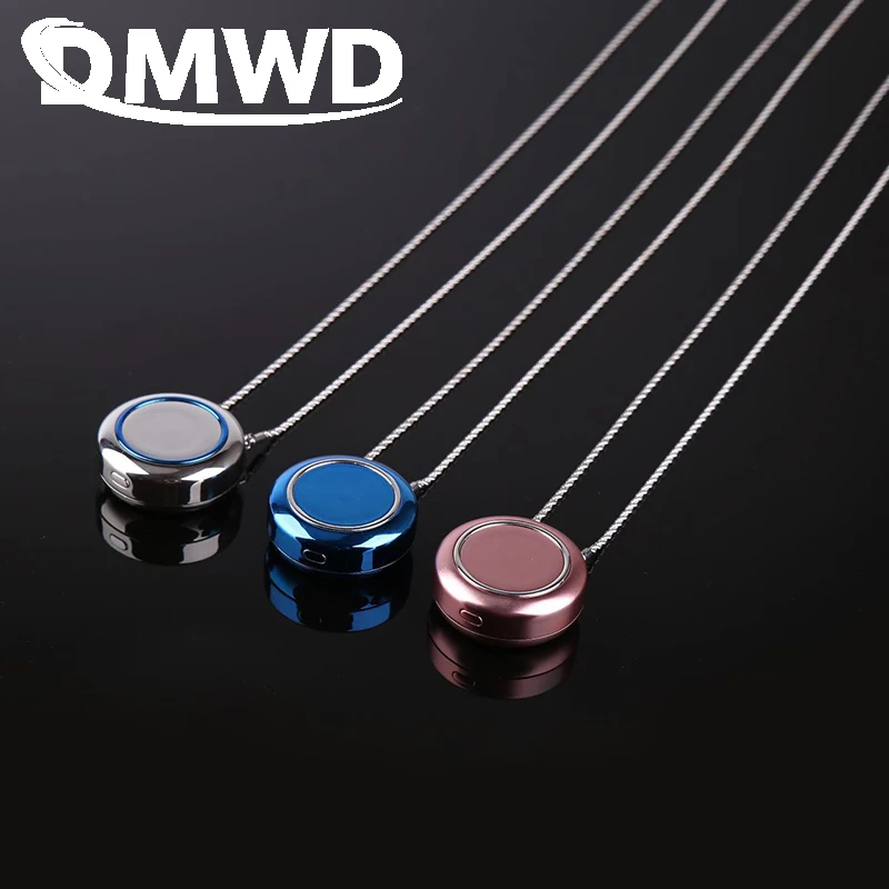DMWD Wearable Necklace Mini Anion Air Purifier Refresher Ionizer