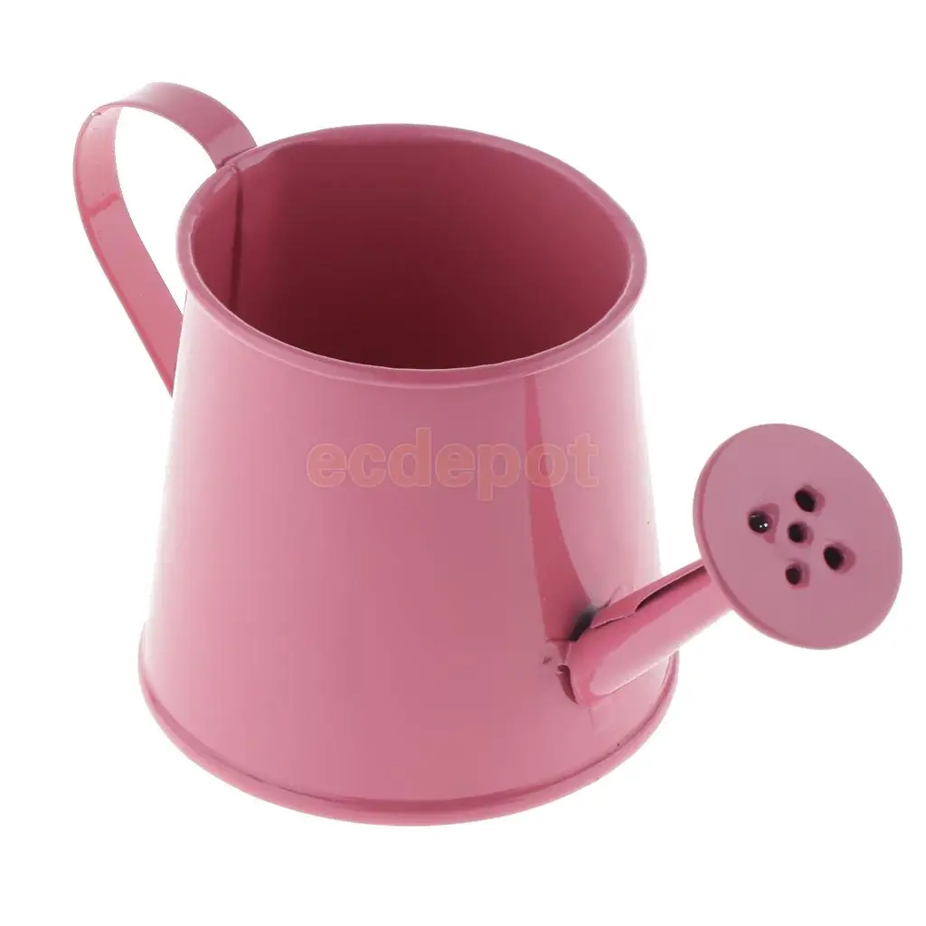 Rustic Vintage Iron Metal Watering Can Flower Bucket Vases Garden Balcony Home Office Decor