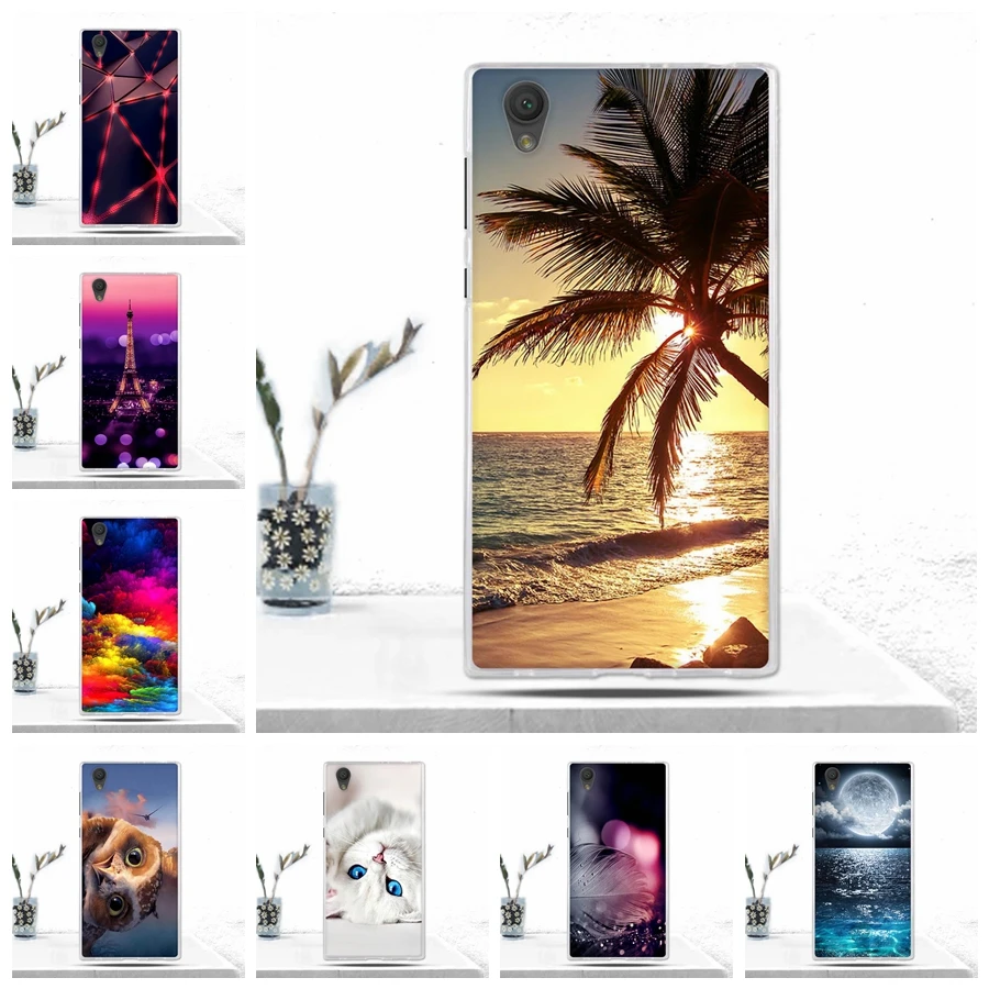 Phone Case For Sony Xperia L1 G3311 G3312 Cover Soft TPU Back for E6 G3313 Silicone Covers Capas | Мобильные телефоны и