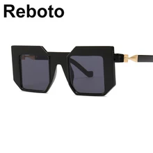 Модные женские Квадратные Солнцезащитные очки большого размера, Женские винтажные брендовые дизайнерские металлические солнцезащитные очки для женщин, новые черные очки Oculo