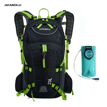 

ANMEILU 25L Climbing Bag Sports Rucksack Waterproof Cycling Camping Backpack Rain Cover Sport Travel Bags 2L Water Bladder Bag