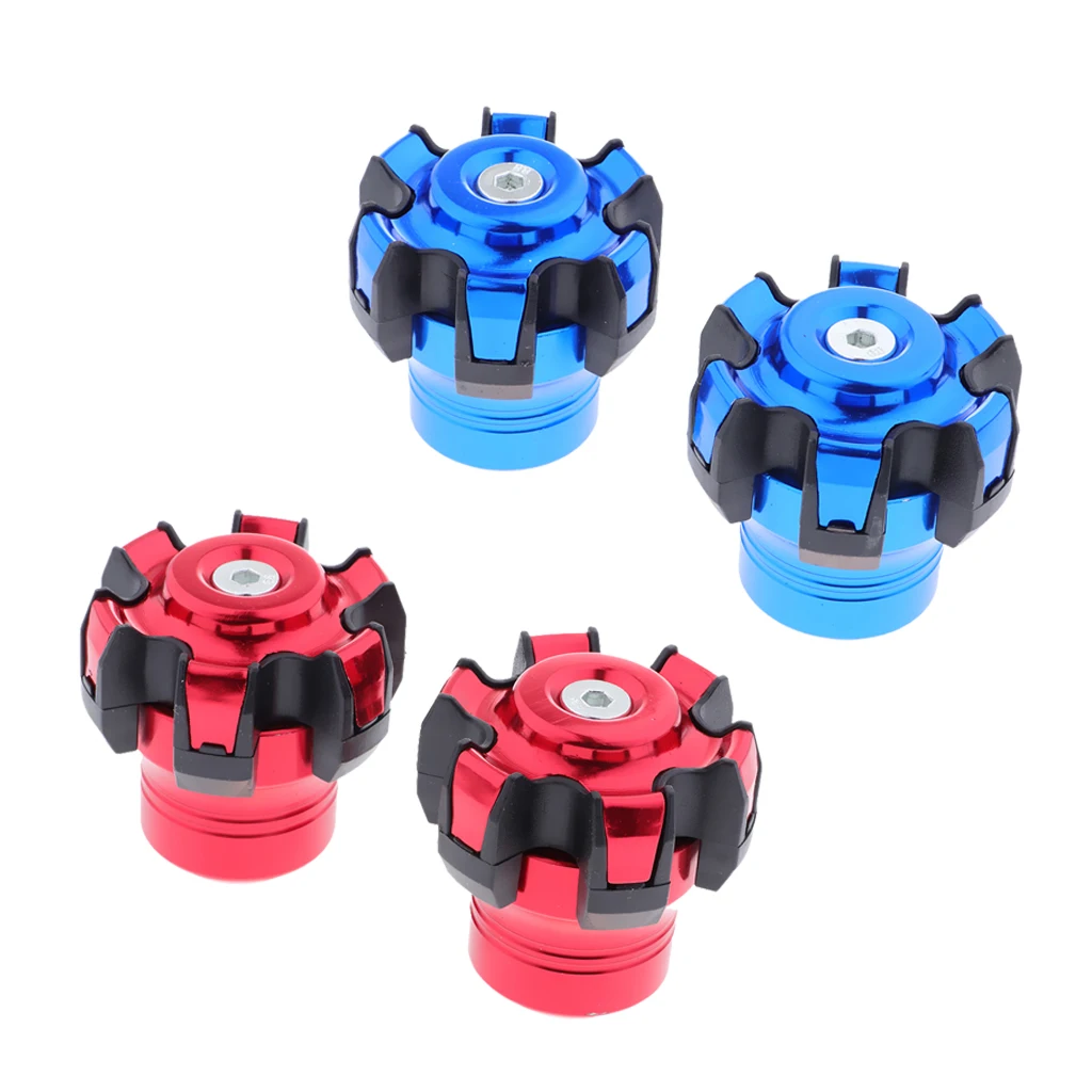 

Front Fork Motorcycle Frame Sliders Moto Protection Crash Pad Guard Red+Blue Aluminum Alloy Convenient Economical