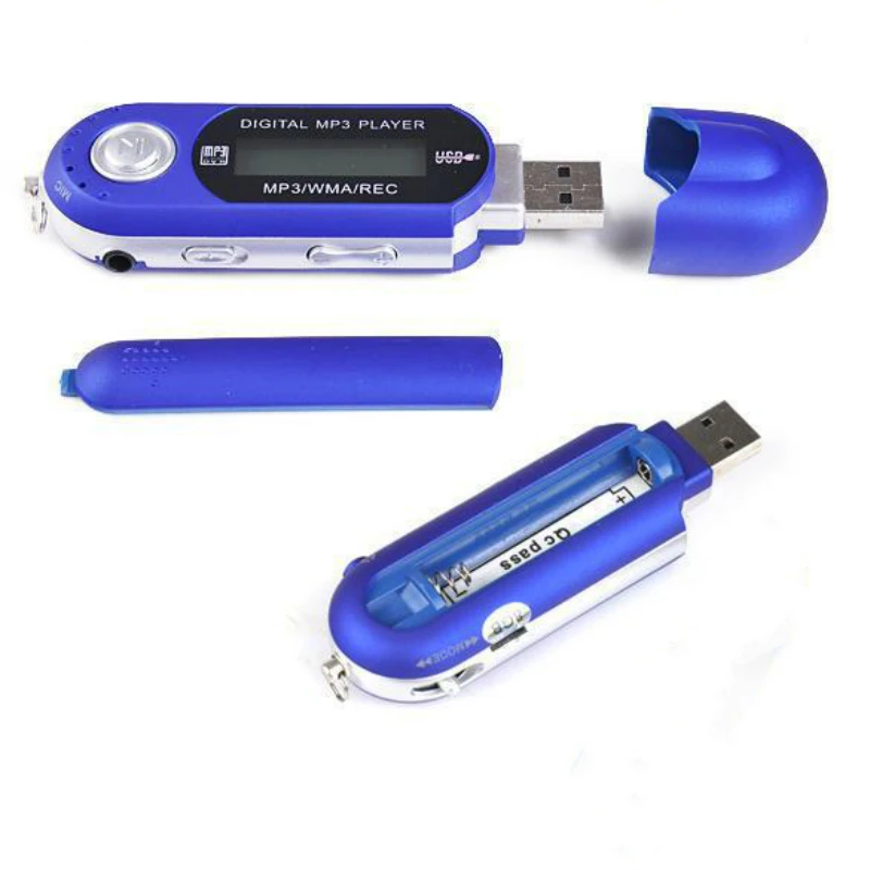 Elistoooop USB MP3 музыкальный плеер цифровой ЖК-экран Поддержка 32 Гб TF карта и fm-радио с микрофоном черный синий Mp3 плеер