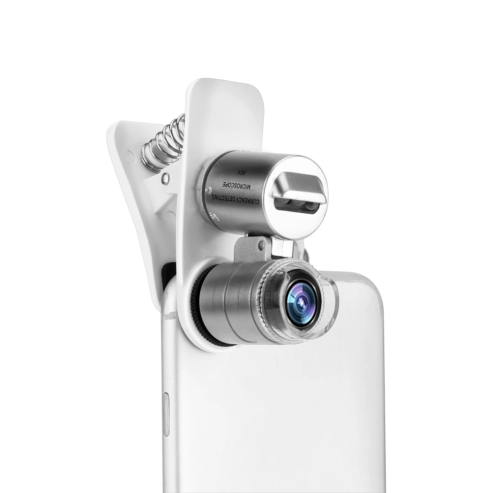 Powstro Mobile Phone Microscope Macro Lens 60X Optical Zoom Magnifier