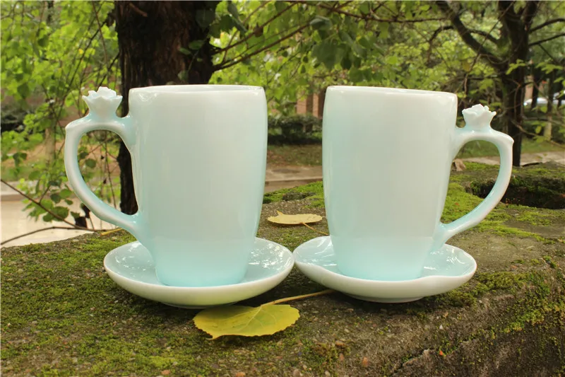 Китайская белая керамическая чайная чашка кофейная кружка zakka пивные чашки и кружки ручка блюдо canecas посуда для напитков милый креативный подарок