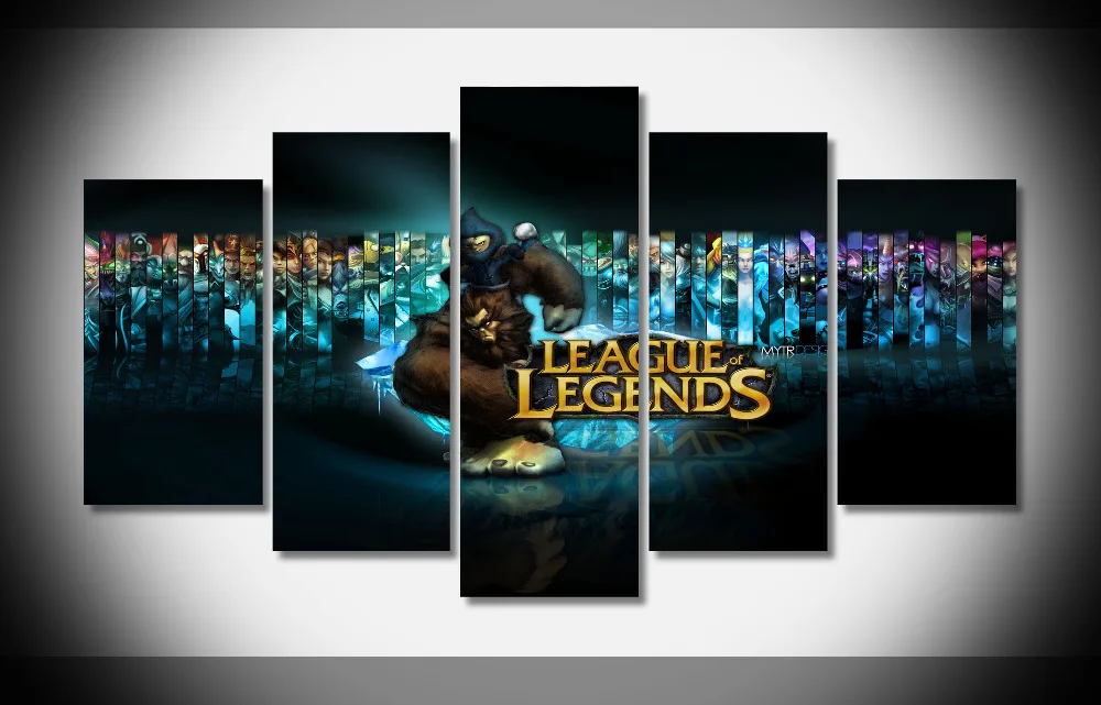 

6729 league of legends video games orangutan warrior Poster Framed Gallery wrap art print home wall decor wall picture