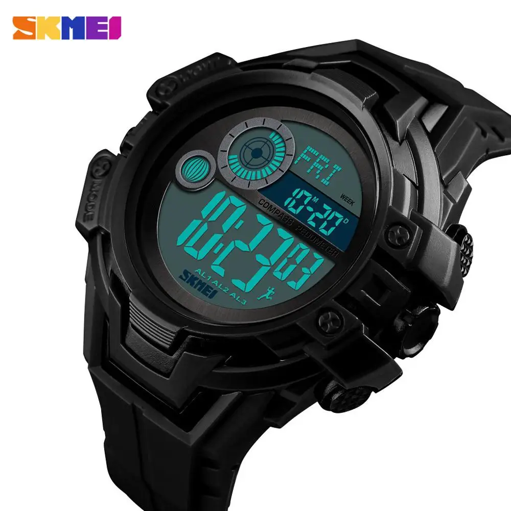 

SKMEI Sport Watch Men Digital Watches 5bar Waterproof Calorie Week Display Multifunction Digital Watch erkek kol saati 1447