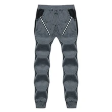 Сезон: весна-лето одежда для мужчин карман на молнии шить троса шаровары S Беговые брюки в повседневном стиле треники луч стопы мотобрюки