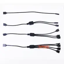 4 Pin коробка передач с соединительный кабель для светодиодной отклонения в размерах на 1-2/1-3/для детей от 1 до 4 Женский 4pin RGB разветвитель кабеля для 3528/5050/3014 Светодиодная лента RGB светильник