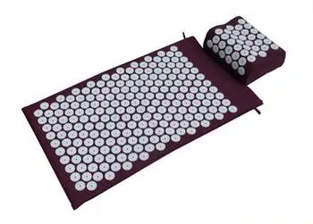 Acupressure Spike Yoga Pillow Mat Relieve Stress Pain Relief Acupuncture Cushion Neck Back Massager Foot Relax Massage