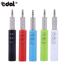 Newest Wireless Bluetooth Receiver wiht White Earphone Car Handfree 3.5mm Streaming A2DP Auto AUX Audio Adapter USB Charge Cable