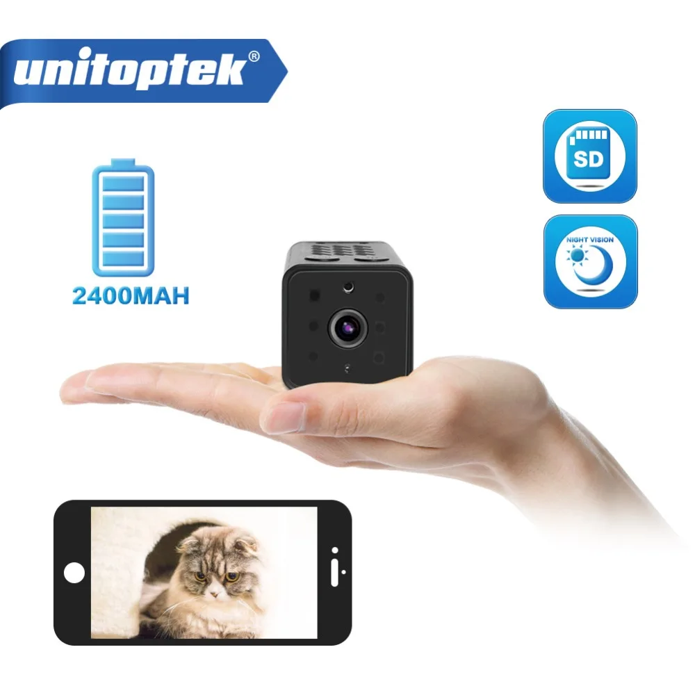 

HD 1080P WIFI Wireless IP Cam Night Vision Motion Detect Super Camcorder Loop Video Recorder Built-in 2400MAH Battery Body Cam