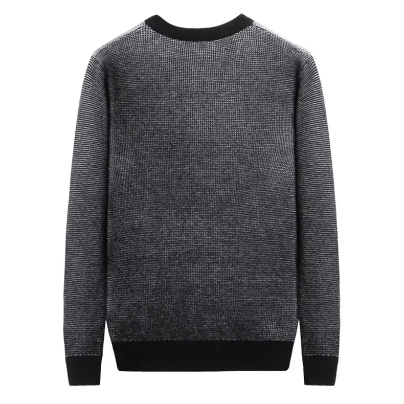 MuLS 2019 Birdseye Knit Sweater Men Pullover Colored Wool Spring Sweater Jumpers Autumn Male Cotton knitwear Blue Black Red Grey 09