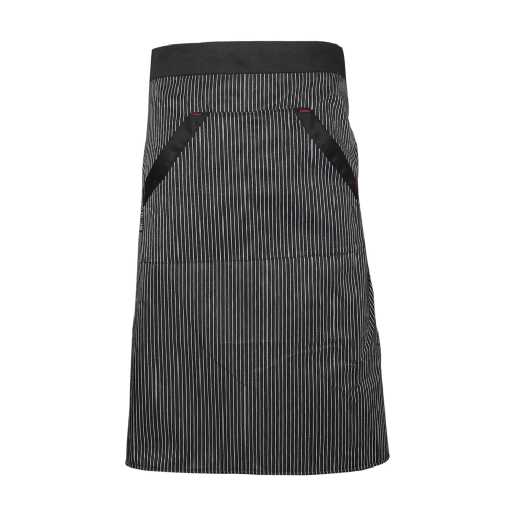 A/B Style Unisex Women Men Kitchen Polyester Cooking Waist Apron Short Apron Waiter prevent oil spills Apron with Double Pockets