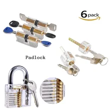 LIUSHI 6 шт./партия комбинированный практичный слесарный набор ручных инструментов Видимый сквозистый разрез набор замков набор инструментов для обучения